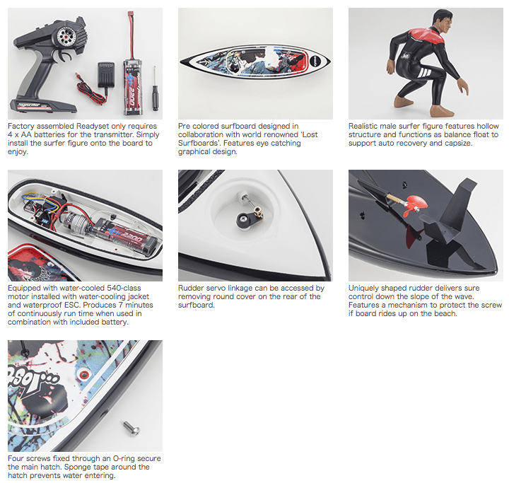 kyosho surfer KIT , EL surfista radio control