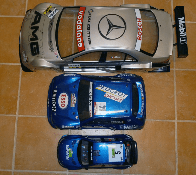 escalas radio control coches rc