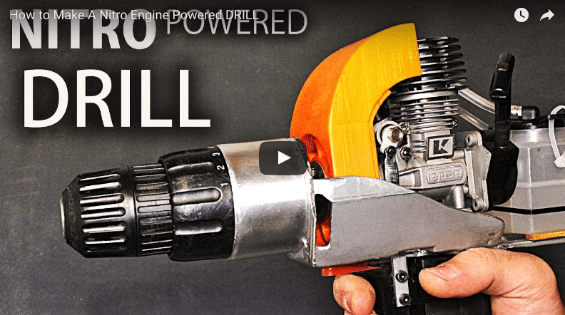 Cómo fabricar un Taladro con Motor Nitro! :0