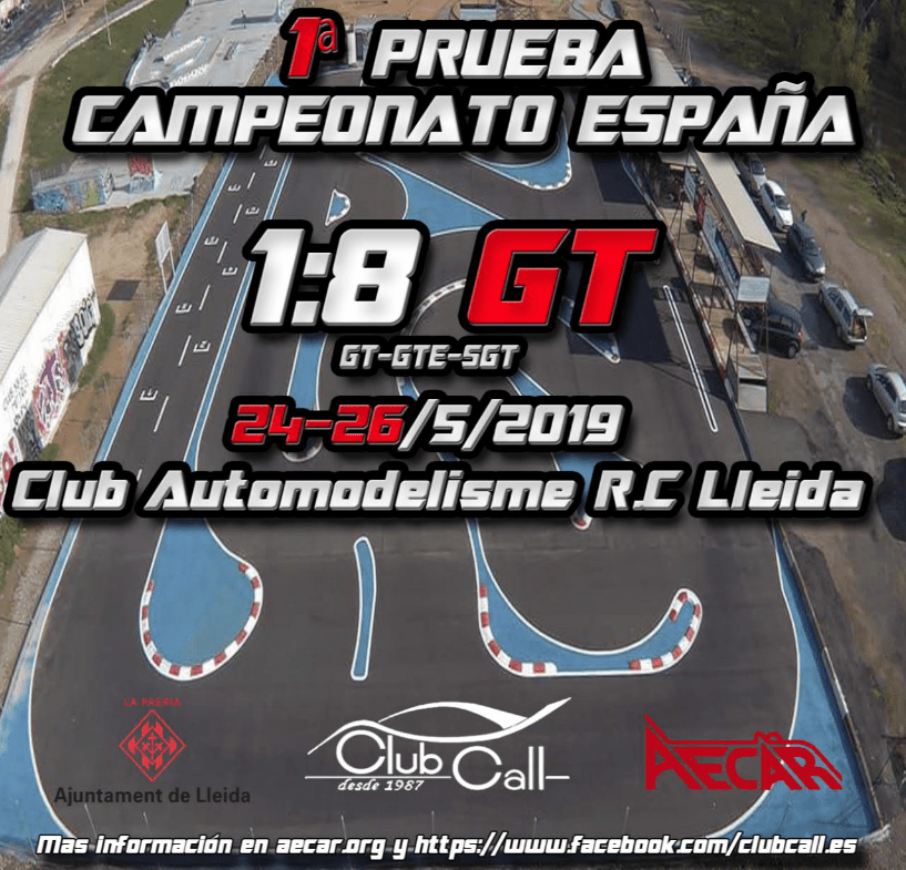 Invitación al Campeonato de España 1/8 GT
