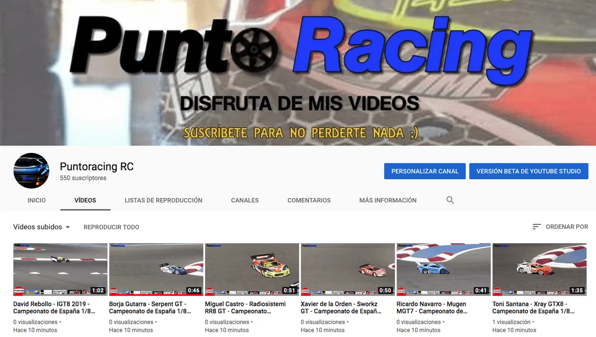 Recopilación Videos Pilotos 1/8 GT - Campeonato de España 2019