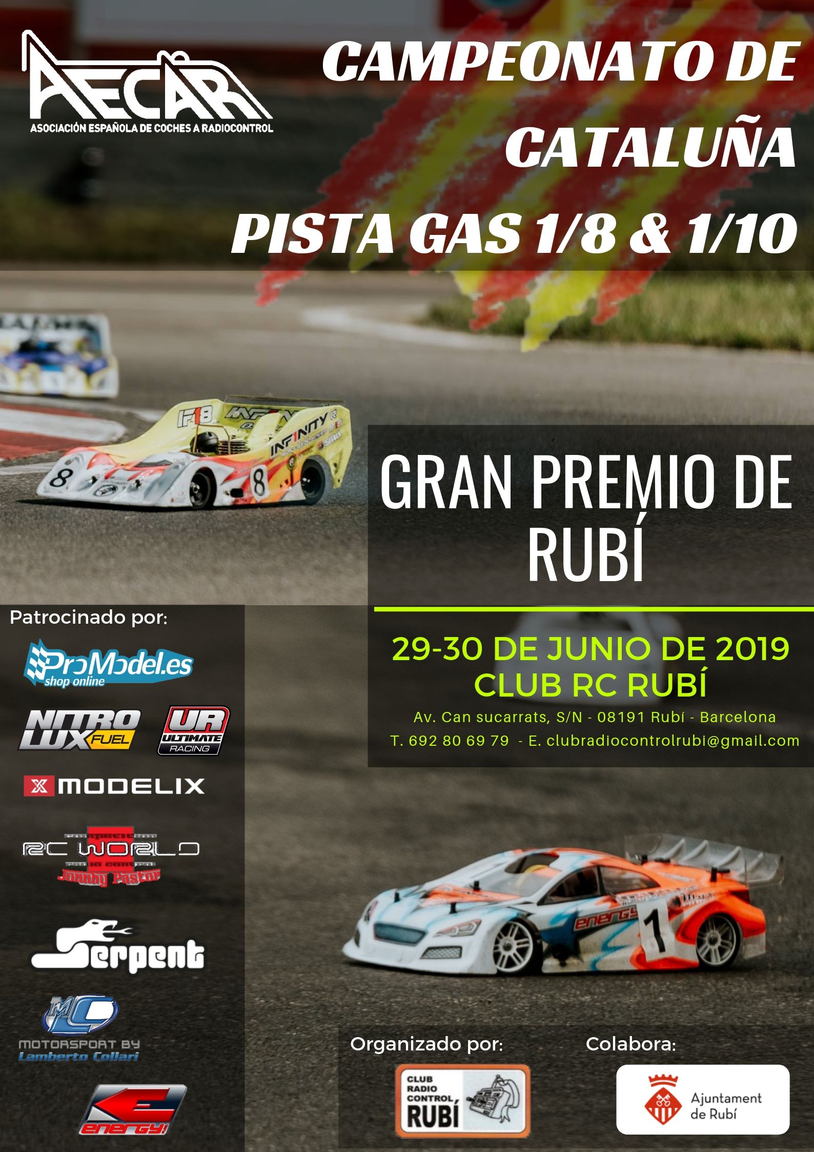 3ª Prueba del Campeonato de Cataluña de Pista Gas - Gran Premio de Rubí - Junio 2019