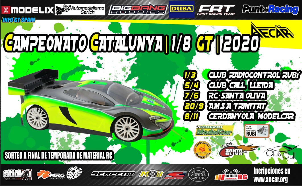 1ª Del Campeonato de Cataluña 1/8 GT 2020