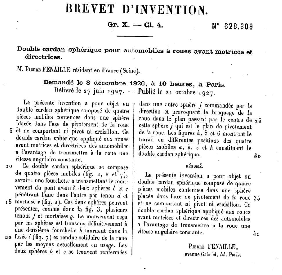 Patente del primer sistema CV de la historia