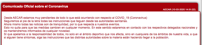 AECAR CORONAVIRUS COVID-9