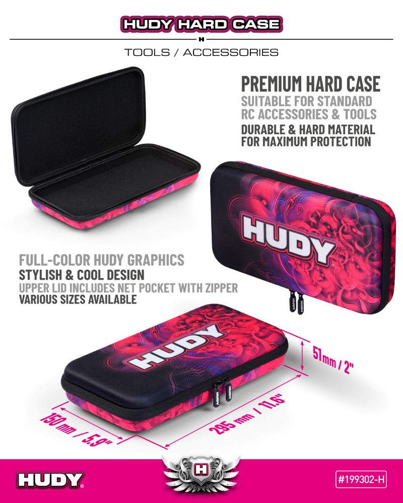 Hudy Hard Case: maleta rígida premium para herramientas RC